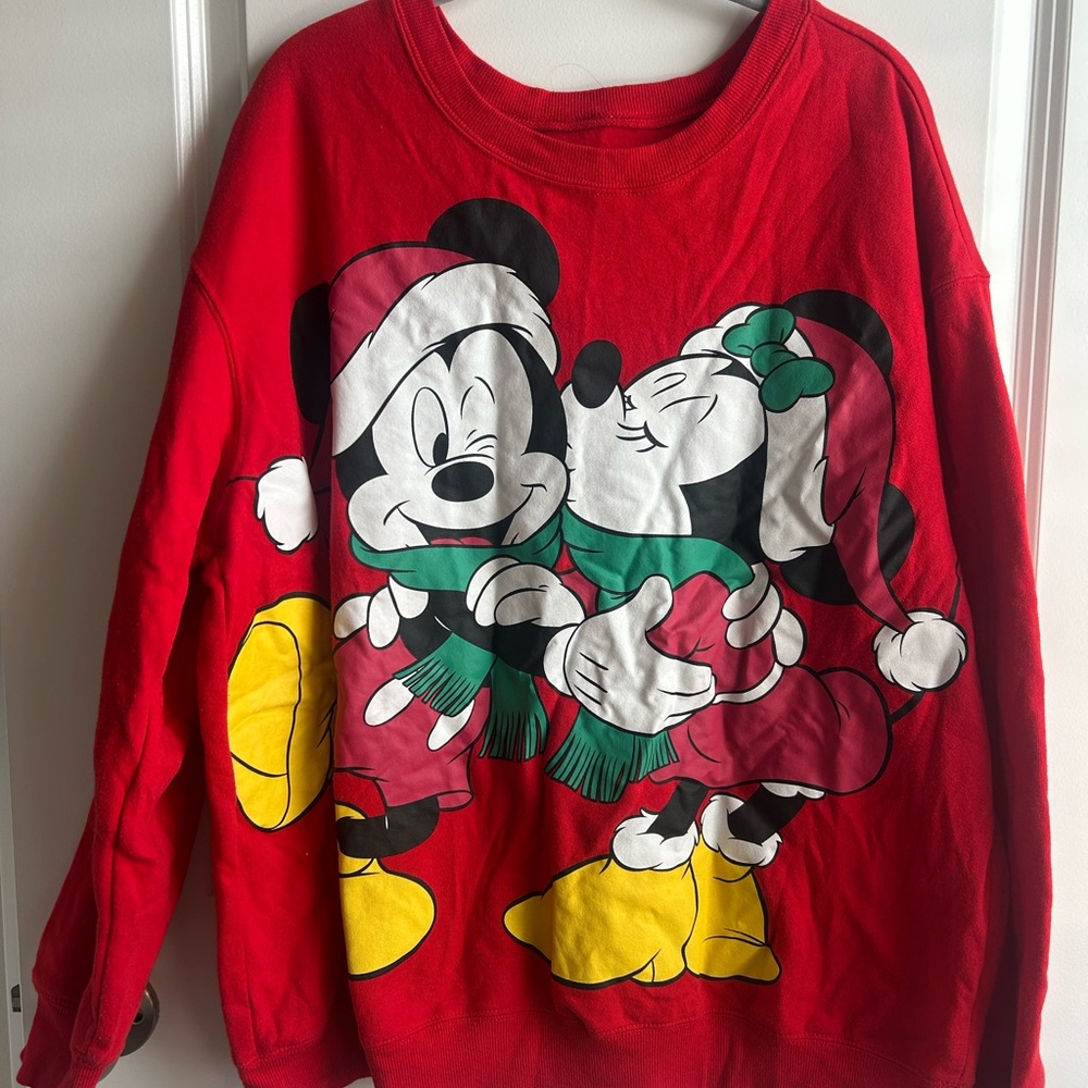 Disney Red Mickey Mouse Sweatshirt